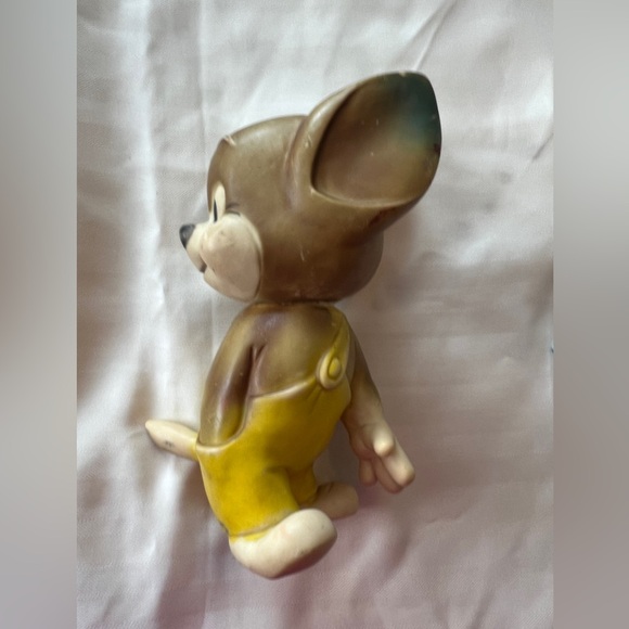Vintage 1970s Rubber Cartoon Dog Figure - Taiwan, 9” Jerry the Mouse likeness - Picture 5 of 9